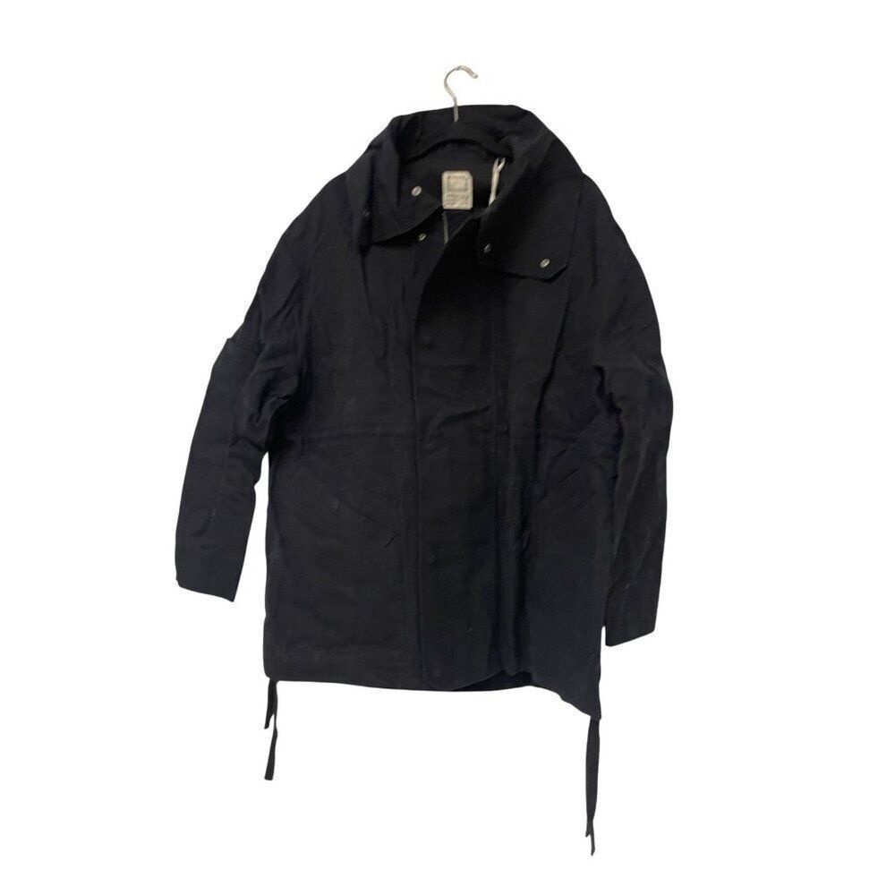 Zara SR_A Samuel Ross Mens Parka Jacket Coat M Navy Blue Full Zip 0706/202 NWT